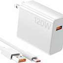 120W for Xiaomi Charger Hypercharge Fast Wall Charger 100W 90W for Xiaomi 17 15 14 13 12 14T 13T 12T 12s Pro Redmi Note K80 K70 K60 K50 Ultra 12 11T 11 Plus Black Shark 4 5 Poco X5 F4 Gt 5ft 6A Cable