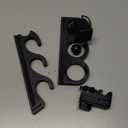 Fishing Rod Holder for Toyota Tacoma Bed Rail - Above-The-Bed Mount, 3 Rod Capacity with Secure Locking Design - Weatherproof & Tool-Free Installation