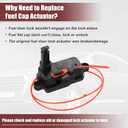 X AUTOHAUX Fuel Flap Actuator 4L0862153D for Audi Q7 Q3 A7 A6 S7 S6 RS7 RS5 2.0L 3.0L 4.0L Fuel Flap Door Cap Release Lock Actuator Fuel Filler Door Opener Actuator 2 Pin