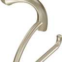 Moen Eva Brushed Nickel European Single Post Toilet Paper Holder, Wall Mounted Toilet Tissue Holder, YB2808BN