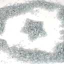 LePe Crushed Fire Glass, Translucent Broken GlassDecorative for Resin Art, Fire Pits, Potted Plants, Garden and Indoor Use, 3-6mm Fire Pit Glass, 1 Pound in Jar(Grey) (Gray)