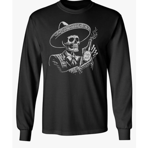 Mexican Skeleton - Dia De Los Muertos Long Sleeve T-Shirt