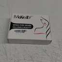 morvally Short Brown Wavy Bob Wig with Bangs for Women 16 Inches Natural Synthetic Hair Wavy Wigs