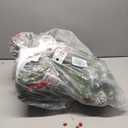 2 Pack 9FT Prelit Christmas Garland Decorations White Light, Snow Xmas Garland with Lights, Pulg in, for Outdoor Indoor, Home Decoration Mantle Stairs Railing Fireplace Outdoor Indoor Door