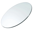 24 inch Round 1/4" Thick Pencil Polished Edge Glass Table Top - Tempered, Scratch Resistant & Safety Replacement Glass Designed for Dining, Coffee, Patio & End Tables