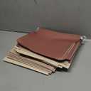 Y YOMA Letter Size - 24 Pack Extra Capacity Hanging File Folders Accordion Decorative File Folder Cute Colored Hanging Folder Organizer for Office Home with 1/5-Cut Adjustable Tabs, Mocha Color