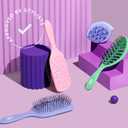 Wet Brush Go Green Speed Dry Hair Brush, Purple - Vented Design & Ultra Soft HeatFlex Bristles - Ergonomic Handle Manages Tangle & Uncontrollable Hair - Pain-Free Hair Accessories (1 Count (Pack of 1))