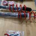 EVIL ENERGY Coilovers Compatible for Volkswagen Golf GTI Rabbit Jetta MK5 MK6 2006-2014, for Audi A3 8P (FWD) 2006-2014, Height Adjustable Lowering Kit, Twin-Tube Coilover Suspension Kit, Red