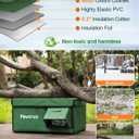 Weatherproof Heated Cat House for Outdoor in Winter, Heated Cat Bed Kitty Shelter with Cat Heating Pad, Insulated & Safe Escape Door, Warm Home for Outside Stray Cat, 16"x26"x14