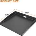Cast Iron Flat Top Grill Griddle for Blackstone 17 inch Table Top Griddle with Back Grease System, Replacement for Blackstone 17" Portable Grill, Come with Accessories Kit