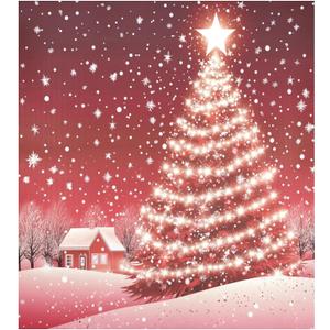 Christmas Shining Tree Dishwasher Magnet Cover Winter Snowflakes Xmas Stars Magnetic Sticker Dish Washer Door Panel Cover Fridge Kitchen Appliance Magnet Decal Sheet Decor 23x26 inch