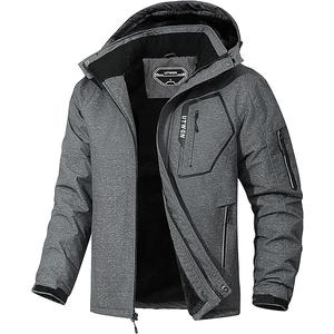 MOERDENG Women's Ski Jacket Waterproof Warm Winter Coat Hooded  Snowboarding Jacket Versatile for Hiking & Winter Activities Dark Gray XL