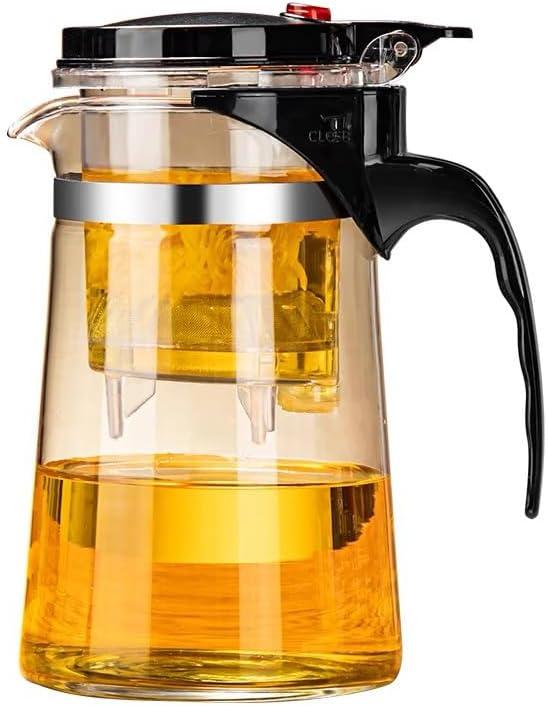 Glass Teapot with Detachable Infuser, Loose Leaf Tea Infusions, 16.9oz