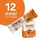 think! Protein Bars, High Protein Snacks, Gluten Free, Kosher Friendly, Creamy Peanut Butter, Nutrition Bars, 2.1 Oz per Bar, 12 Count (Packaging May Vary)