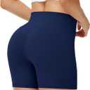 Runhit Women's Workout Biker Shorts - 3"/5"/8" High Waisted Tummy Control Spandex Booty Shorts for Volleyball Gym Yoga Dance (M)