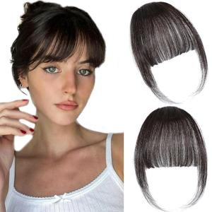 Clip in Bangs 100% Real Human Hair Extensions Wispy Brown Black Fake Bangs Hair Clip on bangs for women Fringe with Temples Hairpieces Faux Bangs for Daily Wear Clip in Bangs 100% Real Human Hair Extensions Wispy Brown Black Fake Bangs Hair Clip on bangs for women Fringe with Temples Hairpieces Faux Bangs for Daily Wear