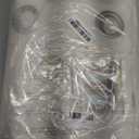 H.VERSAILTEX Natural Linen Sheer Curtains Flax Linen Blended Curtain Panels Living Room, Nickel Grommet Semitransparent Semi-Sheer Soft Privacy Drapes, Natural, 84 inches Long 2 Panels