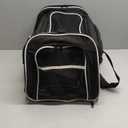 TSA Airline Approved Large Pet Travel Carrier,4 Sides Expandable with 2 Mesh Pockets,3 Entry, Soft Sided Collapsible Dog Carrier for 2 Cats,Kittens,Puppies,Dog, X-Large, Black & White