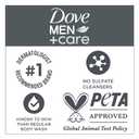 DOVE MEN + CARE Advanced Care Face + Body Cleanser Sensitive Calm 3 Count for Sensitive Skin Body Wash with Natural Extract Aloe Vera 16.9 oz