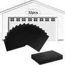 Magnetic Garage Door Windows 32PCS Faux Garage Door Windows Accents Magnetic Decorative Hardware Magnets Decorations 6 * 4 * 0.04 Inches