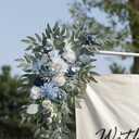 Artificial Wedding Arch Flowers Kit(Pack of 2) for Wedding Arch, Bridal Shower, Ceremony and Reception Backdrop Decoration (Blue Inspiration)