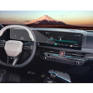 SXCY 4PCS for 2025 Kia EV6 Screen Protector [GPS+AC] 2025 EV6 Accessories 2026 EV6 [All-one Flat] Screen Protector[Nano]