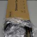 HapiRm Hanging Shower Caddy Over the Door with Soap Holder, No Drilling Adhesive Shower Organizer with 11 Hooks, Rustproof & Waterproof 304 Stainless Steel Bathroom Shelves - Black