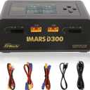 Gens Ace Lipo Battery Charger IMARS D300 G-Tech Series Smart Dual Lipo Charger 16A AC 300W DC 700W Lipo ChargerBlack