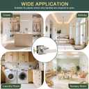 Heavy Duty Passage Door Handle, Door Lever with Rectangular Design, Non-Locking for Hallway Closet, Easy Installation, Satin Nickel, 6 Pack