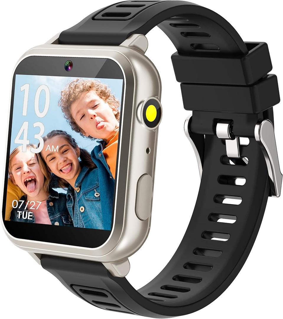 Kids Game Smart Watch for Kids with 24 Puzzle Games HD Touch Screen Camera Video Music Player Pedometer Alarm Audiostory Flashlight 12/24hr Kids Watch Gift for 4-12 Year Old Boys Girls Toys for Kids