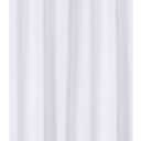 N&Y HOME Fabric Shower Curtain Liner Extra Long Stall Size 54 Width by 80 Length inches, Hotel Quality, Washable, White Bathroom Curtains with Grommets, 54x80 (54"W x 80"L (Pack of 1), White)