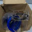 DUMPMAN RV Sewer Hose Elbow, Clear 4-in-1 Sewer Hose Adapter, Easy Connecting Bayonet Fitting, RV Sewer Drain Lock with Leak-free Gasket, 90 Degree Design