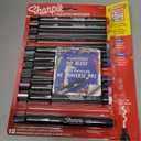 Sharpie Creative Markers, Water-Based Acrylic, Bullet Tip, Assorted Colors, 12 Count  Arts & Crafts, Kids Activity, School Classroom; Works on Paper, Metal, Wood, Ceramic, Glass, Rock, Canvas