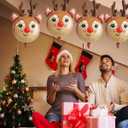 4 x Deer Balloon Christmas Balloons Decorations Reindeer Foil Balloons for Deer Themed Hunting Party Birthday Party Supplies 4 Pcs