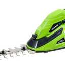 Earthwise Cordless Rechargeable 2-in-1 Shrub Shear and Hedge Trimmer Combo