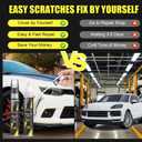 XNA Carrara White Metallic(S9R/2Y) for Porsche Touch Up Paint, Car Scratch Remover for Nicks and Chips Repair, 2-In-1 Quick & Easy Fix Car Scratch Repair Kit with Exact Color-Matched