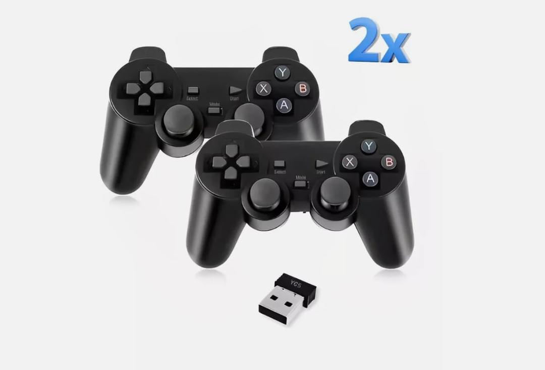 Wireless USB 2.4G Game Controller Gamepad Joystick for Android TV Box Laptop PC with USB Receiver, AAA Battery-Powered, Plug-and-Play Ergonomic Gamepad