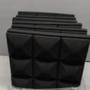 6 PCS Acoustic Foam Panels, Soundproofing Insulation Foam, 30x30cm, Black Polyurethane No Adhesive