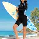 Blouty Women's 5''/7''/9'' Swim Shorts UPF 50+ High Waisted Board Shorts with Pockets Liner Quick Dry Swimsuit Bottoms, 4X Large