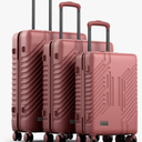 2-Piece Expandable Lightweight Luggage Set with Silent Spinner Wheels & TSA Lock, PC+ABS, for Work, Business,Travel, 20/24 in, Burgundy