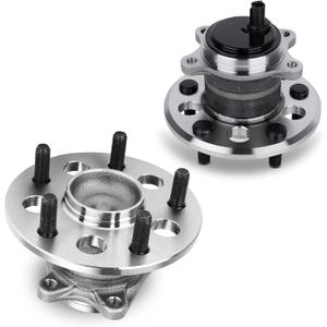 Autoround 512454 512455 Rear Wheel Hub and Bearing Assembly Compatible with Toyota Camry 2012-2017/ Avalon 2013-2018, 5Lugs w/ABS