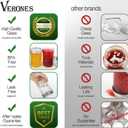VERONES Mason Jars 8 OZ, Canning Jars Jelly Jars With Regular Lids, Ideal for Jam, Honey, Wedding Favors, Shower Favors, 16 PACK,Extra 16 Lids