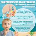 Fish Arena Connect 5 Wooden Toy  Ocean Animal Board Games for Kids, Fun 2 Player Family Strategy Game