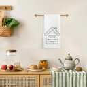 2 x Mimi and Pop Gifts Kitchen Towels, Housewarming Gifts for Mimi Pop from Grandkids, Grandparents Hand Towels for Bathroom Kitchen Decor, Mothers Day Birthday Gift Dish Tea Towel, 16x24 Inch