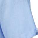 ZEROYAA Men's Linen Shirts Short Sleeve Summer Casual Button Down Beach Shirt with Pocket (Blue, M)