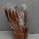 9 PCS Kitchen Utensils Set - Wooden Spoons for Cooking, Natural Teak Wooden Utensils - Includes Wooden Spoons, Spatula Set, Slotted Spoon - Handmade Wooden Spoon Set (12 pieces (Teak))