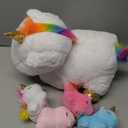 KMUYSL Toys for Girls Ages 0 1 2 3 4 5 6 7 8+ Years - Unicorn Mommy Stuffed Animal with 4 Baby Unicorns in Her Tummy, Soft Unicorn Plush Toys Set, Christmas Birthday Gifts for Baby, Toddler, Kids