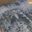 Washable Area Rugs 2'x3' Non-Slip Modern Abstract Soft for Living Room Entryway Bedroom Nursery, Print Pattern, Blue Grey Navy Gray