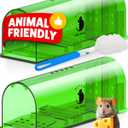 Motel Mouse Humane No Kill Live Catch and Release Mouse Traps, Reusable with Cleaning Brush - 2 Pack