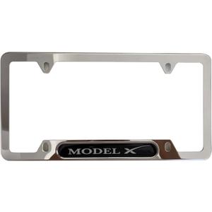 Chrome Model X License Plate Frame Cover Holder for Tesla Model X Truck Car Accessories 1PC